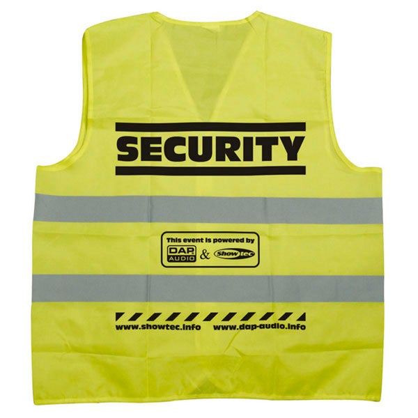 Showtec Security hesje geel