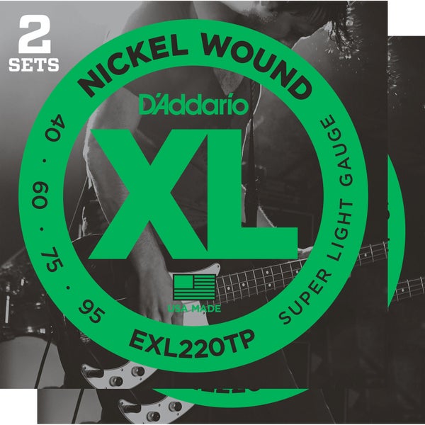 D'Addario EXL220TP snarenset voor elektrische basgitaar (2 sets)
