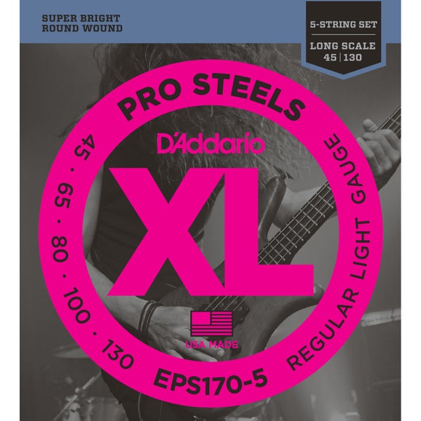 Daddario EPS170-5 snarenset voor 5-snarige elektrische basgitaar
