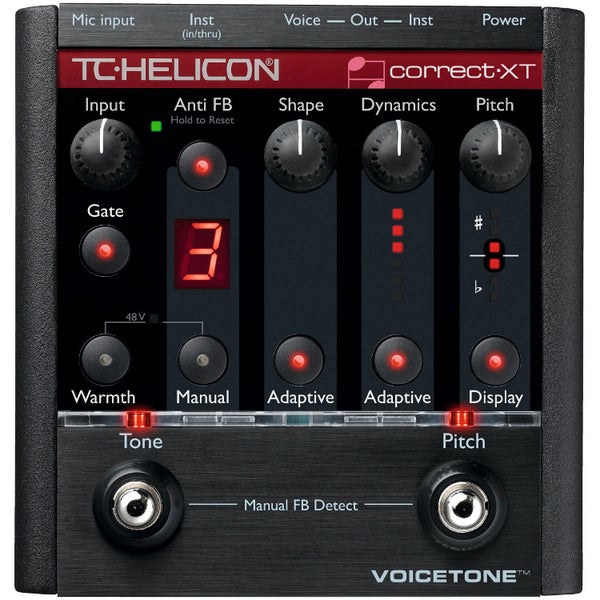TC Helicon VoiceTone Correct XT effectpedaal