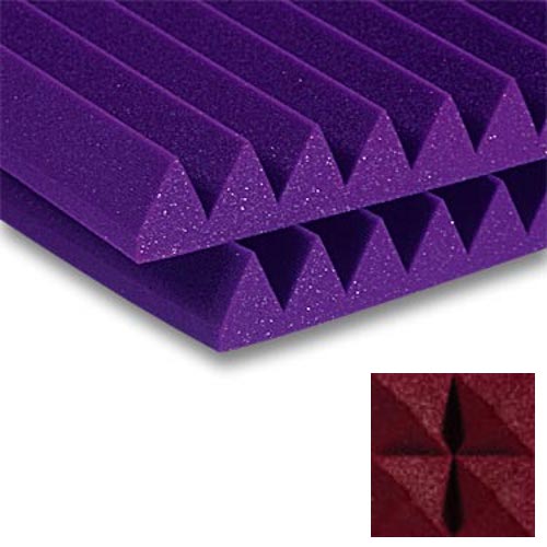 Auralex Studiofoam Wedge BUR Burgundy 24x24x2 absorber rood (per stuk)