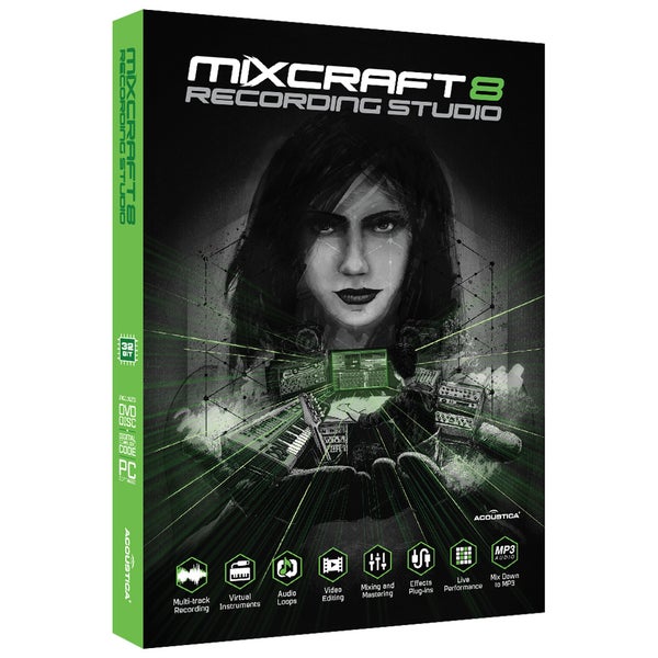 Acoustica Mixcraft 8 Recording Studio DAW-software (download)