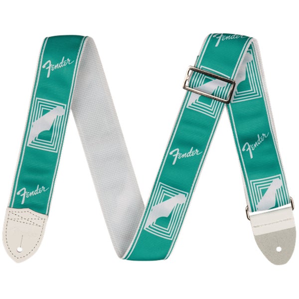Fender 2" Custom Color Monogrammed Strap Sea Foam Green