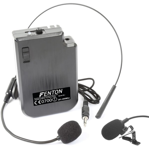 Fenton bodypack met headset 201.400 MHz
