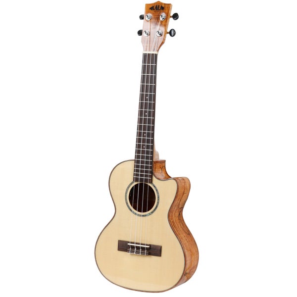 Kala KA-FMTGE C Solid Spruce Top Tenor Ukulele met tas