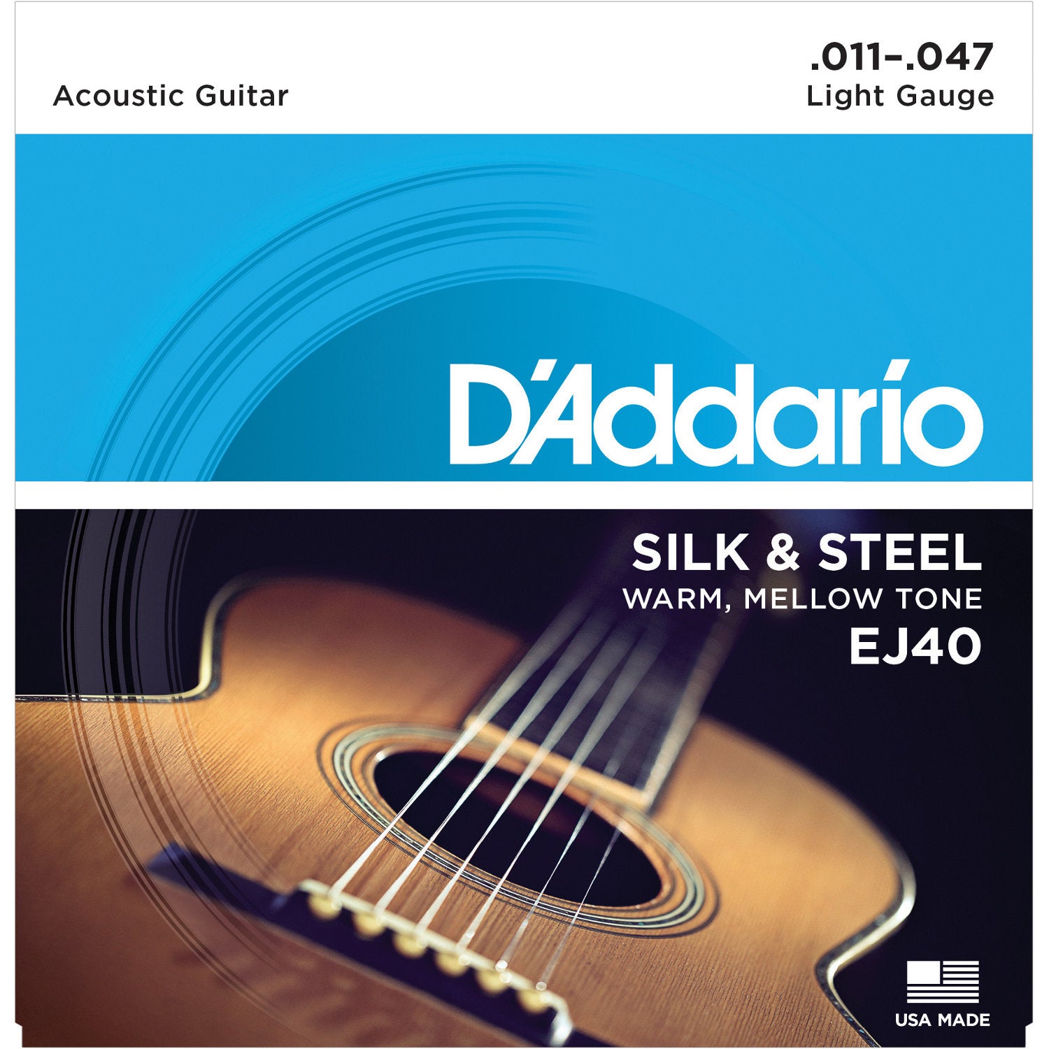 D'Addario EJ40 strängset till akustisk westerngitarr