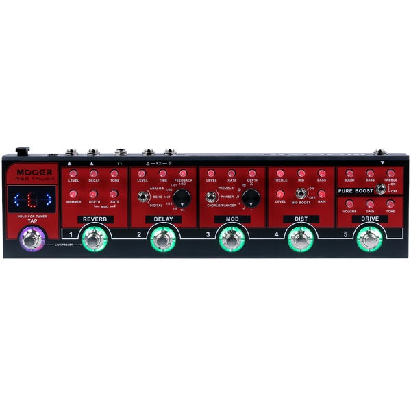Mooer Red Truck multi-effectpedaal met softcase