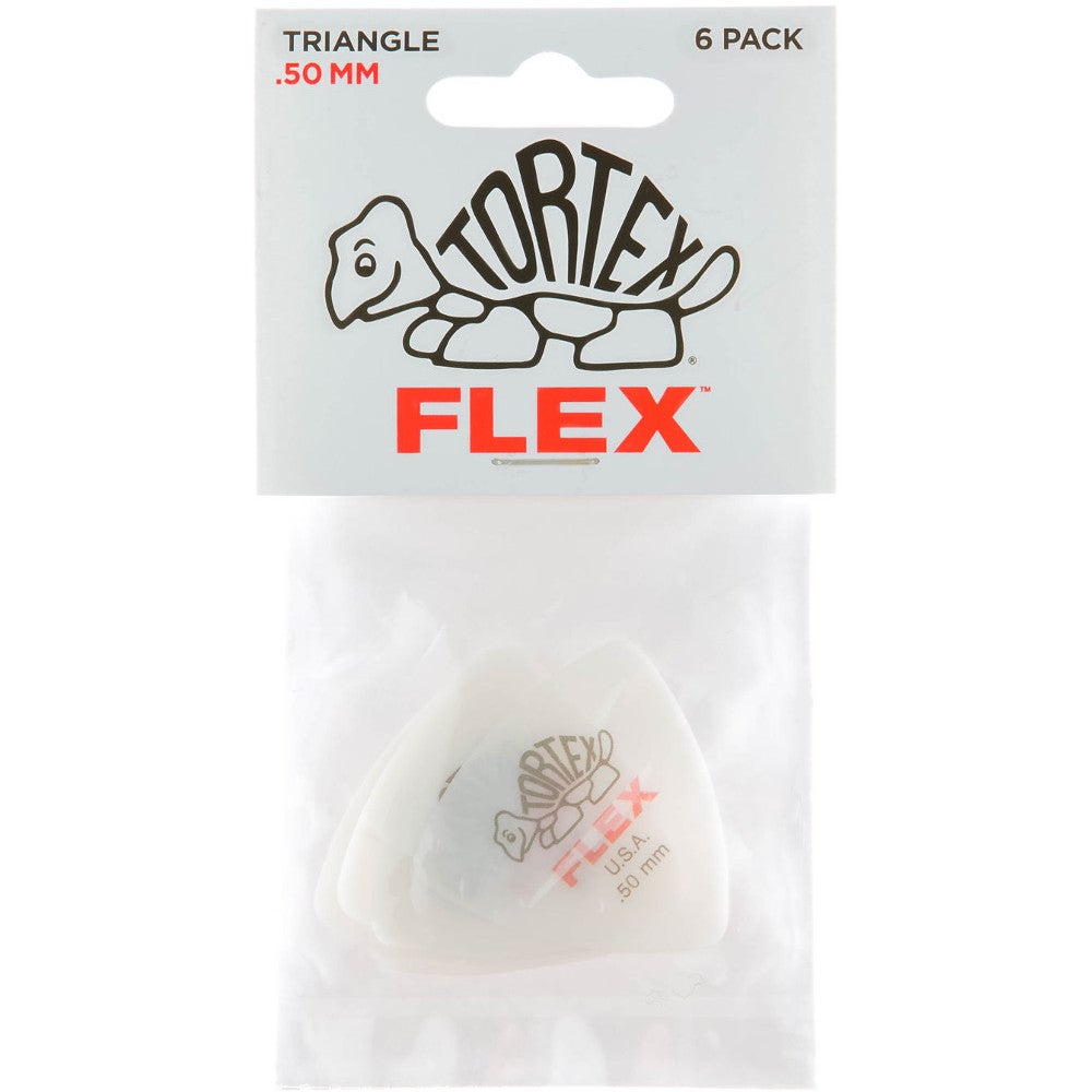 Dunlop Tortex Flex Triangle plektrum 0,50 mm (6 st)