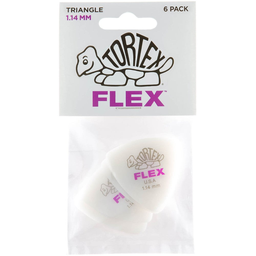 Dunlop Tortex Flex Triangle plektrum 1,14 mm (6 stuks)