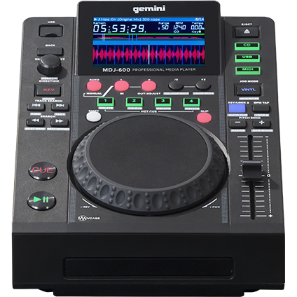 Gemini MDJ-600 tabletop USB & CD-mediaspeler