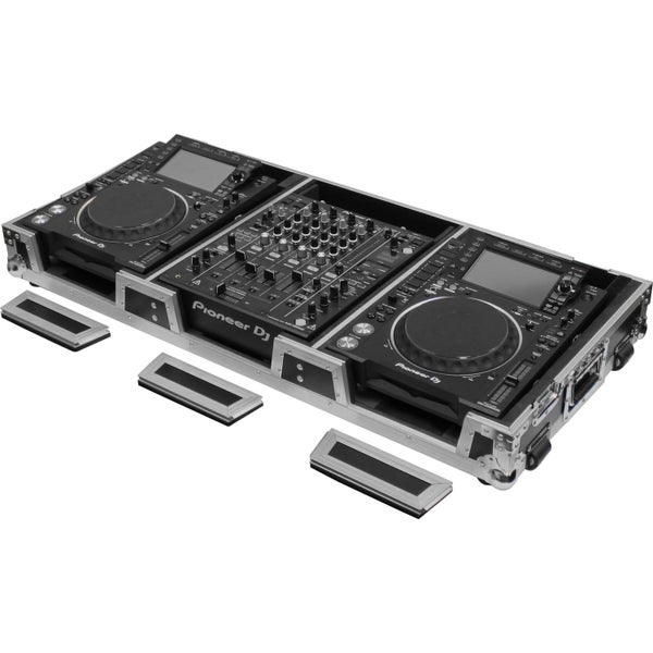 Odyssey FZ12CDJWXD flightcase voor mixer en 2 media spelers