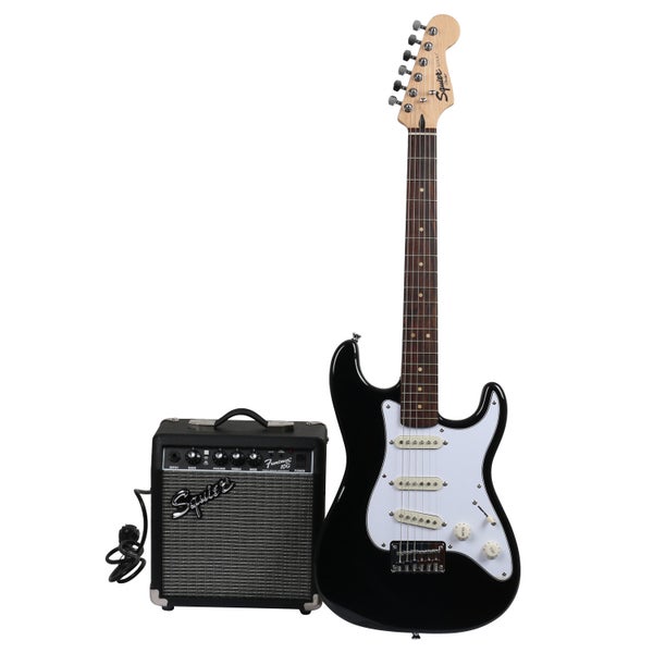Squier Strat Pack SSS Black elektrische gitaarset