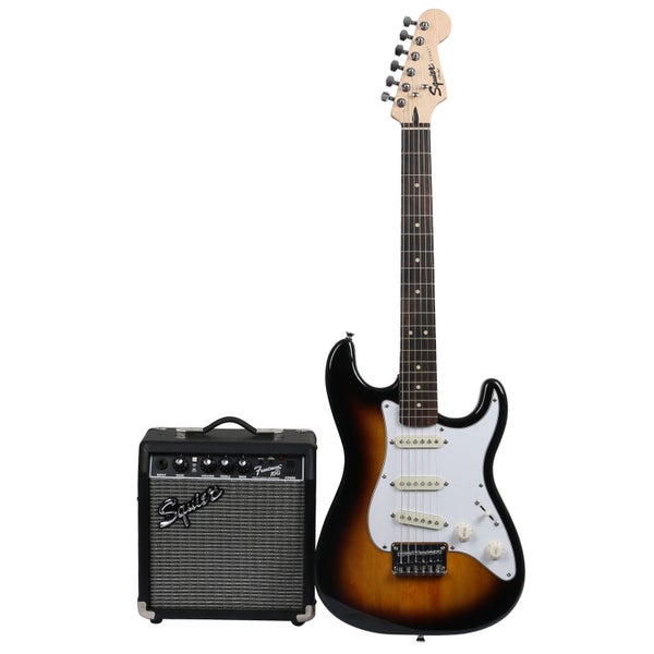 Squier Strat Pack SSS Brown Sunburst elektrische gitaarset