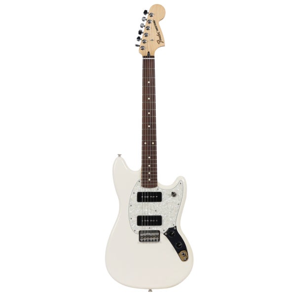 Fender Mustang 90 Olympic White PF elektrische gitaar