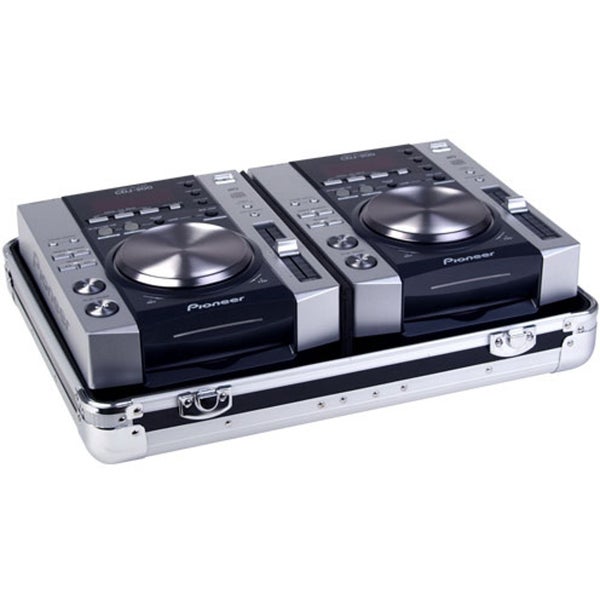 Zomo CDJ-2 XT flightcase voor twee mediaspelers zilver