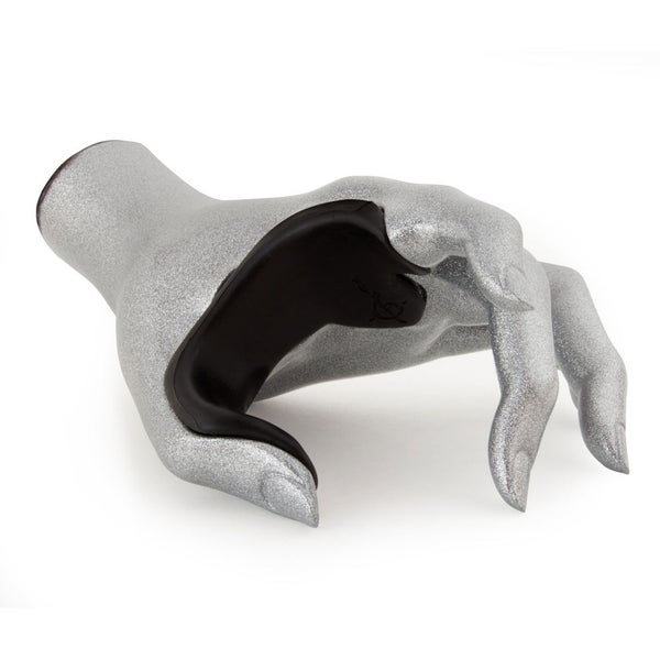 GuitarGrip Valkyrie Female Hand Silver Sparkle gitaarhanger