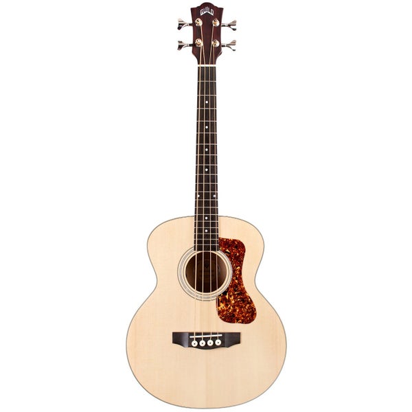 Guild Jumbo Junior Bass Flame Maple Antique Blonde Satin elektrisch-akoestische basgitaar