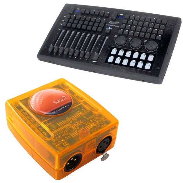 Sunlite Suite 2 + Elation MIDICON DMX-systeem