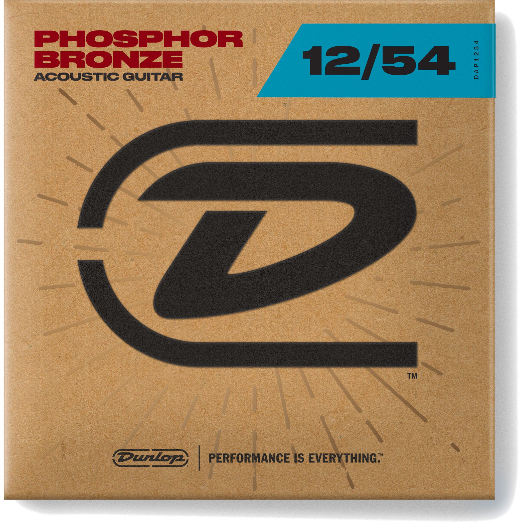 Dunlop DAP1254 strängset till akustisk westerngitarr