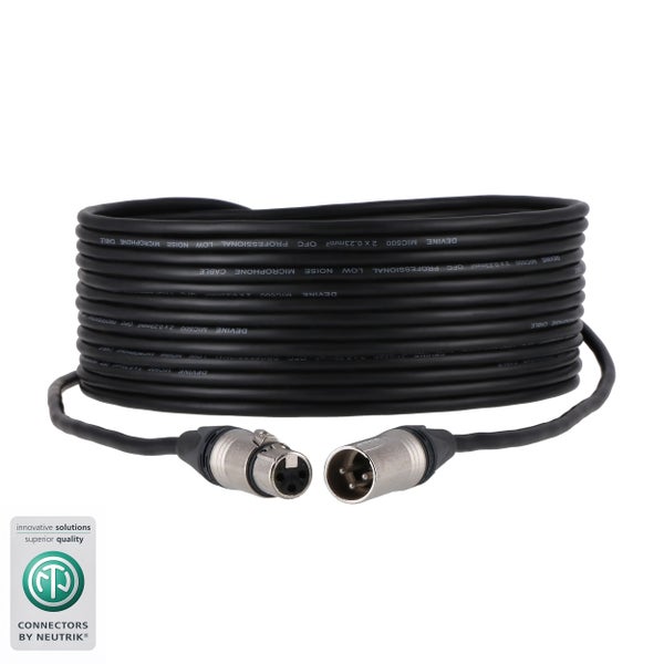 Devine MIC500N/3 XLR microfoon/signaalkabel met Neutrik-connectoren 3 meter