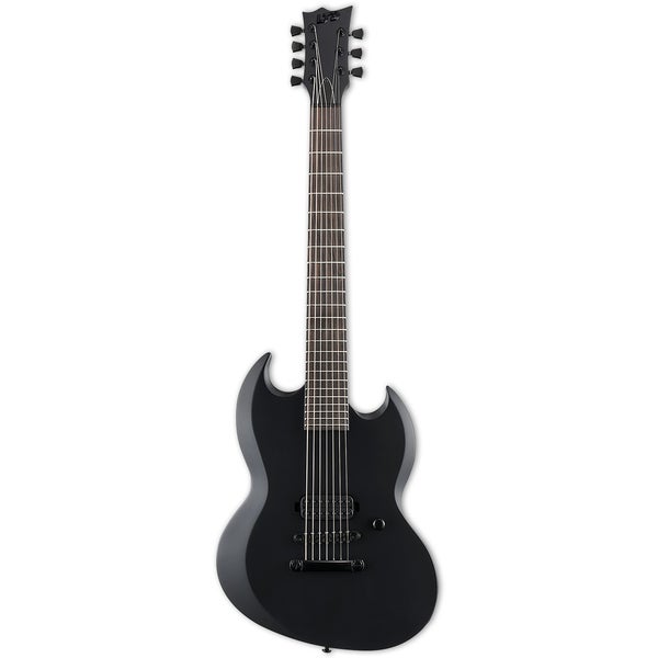ESP LTD Black Metal Series Viper-7-Black Metal Black Satin