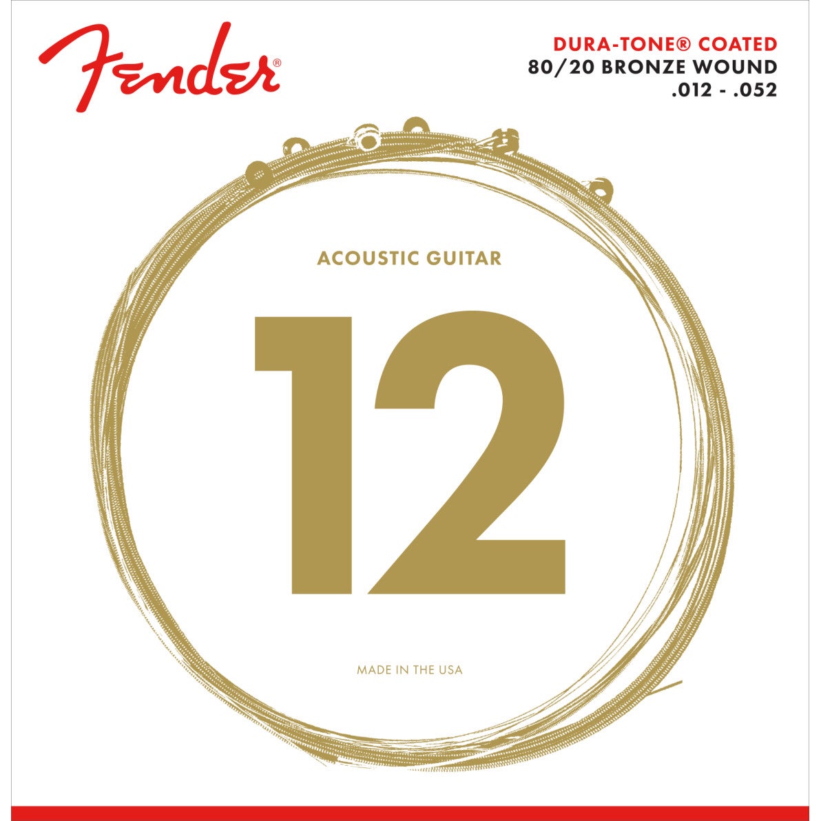 Fender 880L Dura-Tone Coated strängset western light