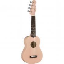 Fender California Coast Venice sopraan ukelele Shell Pink