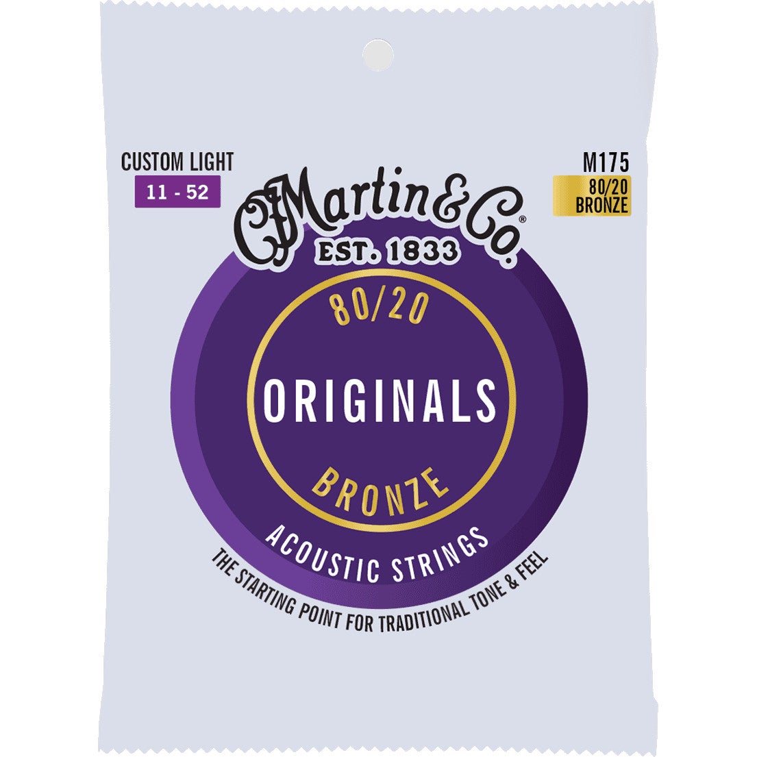 Martin Strings M175 Acoustic Bronze Custom Light strängset
