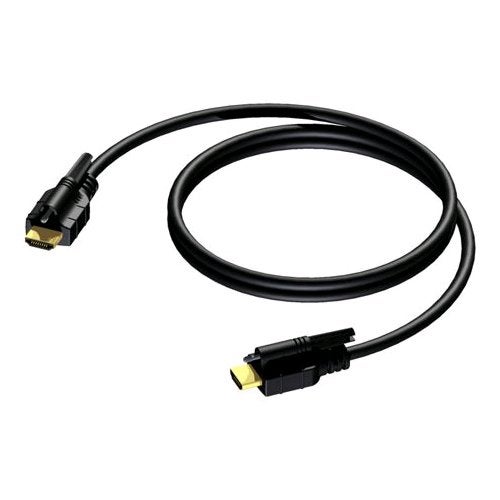 Procab BSV104 Basic HDMI kabel 2m met dubbele schroefbevestiging
