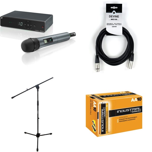 Sennheiser XSW 1-825 Vocal Bundel + statief + kabel + batterijen