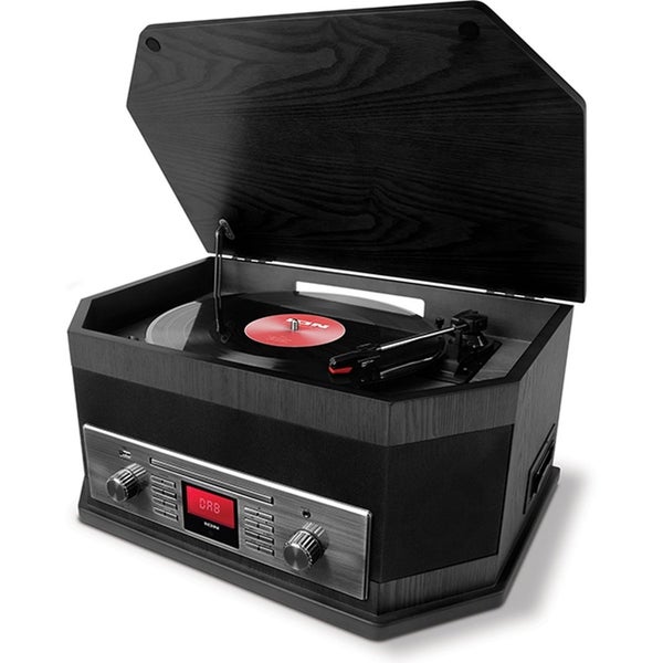 ION Octave LP multimediaspeler met draaitafel zwart