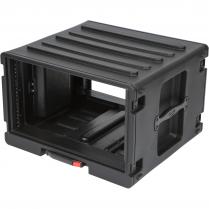 SKB 1SKB-R6UW 6U Rolling Roto Rack 19 inch flightcase trolley 6U