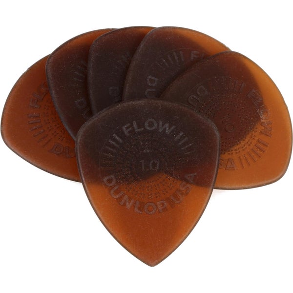 Dunlop 549P100 Flow Standard Grip 1.00 mm plectrumset (6 stuks)