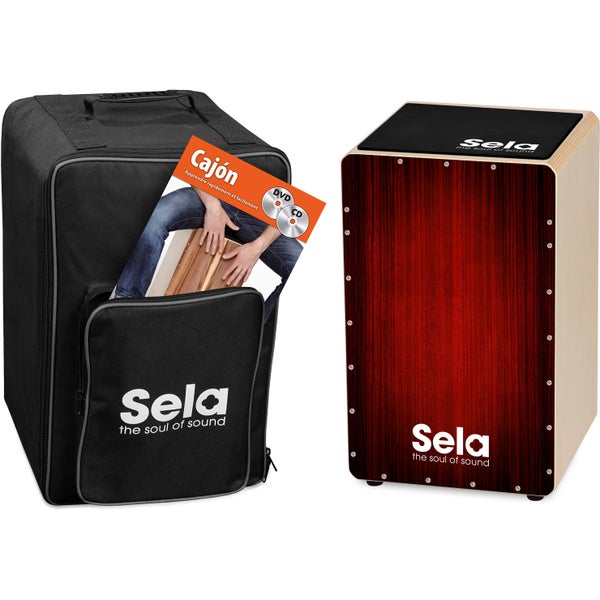 Sela SE 134 FR Varios Red Cajon Set + sac à dos, pad et plus