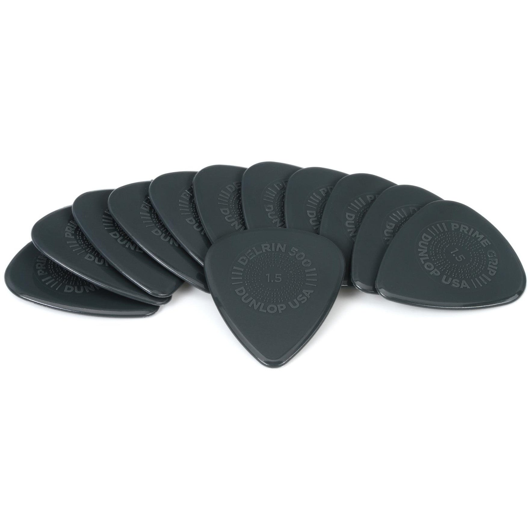 Dunlop 450P150 Prime Grip Delrin 1,50 mm plektrumset (12 delar)