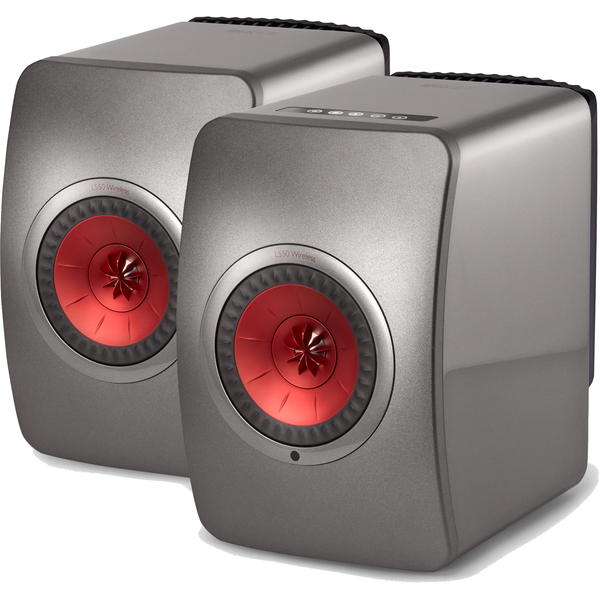 KEF LS50 Wireless Dark Titanium Hi-Fi speakerset