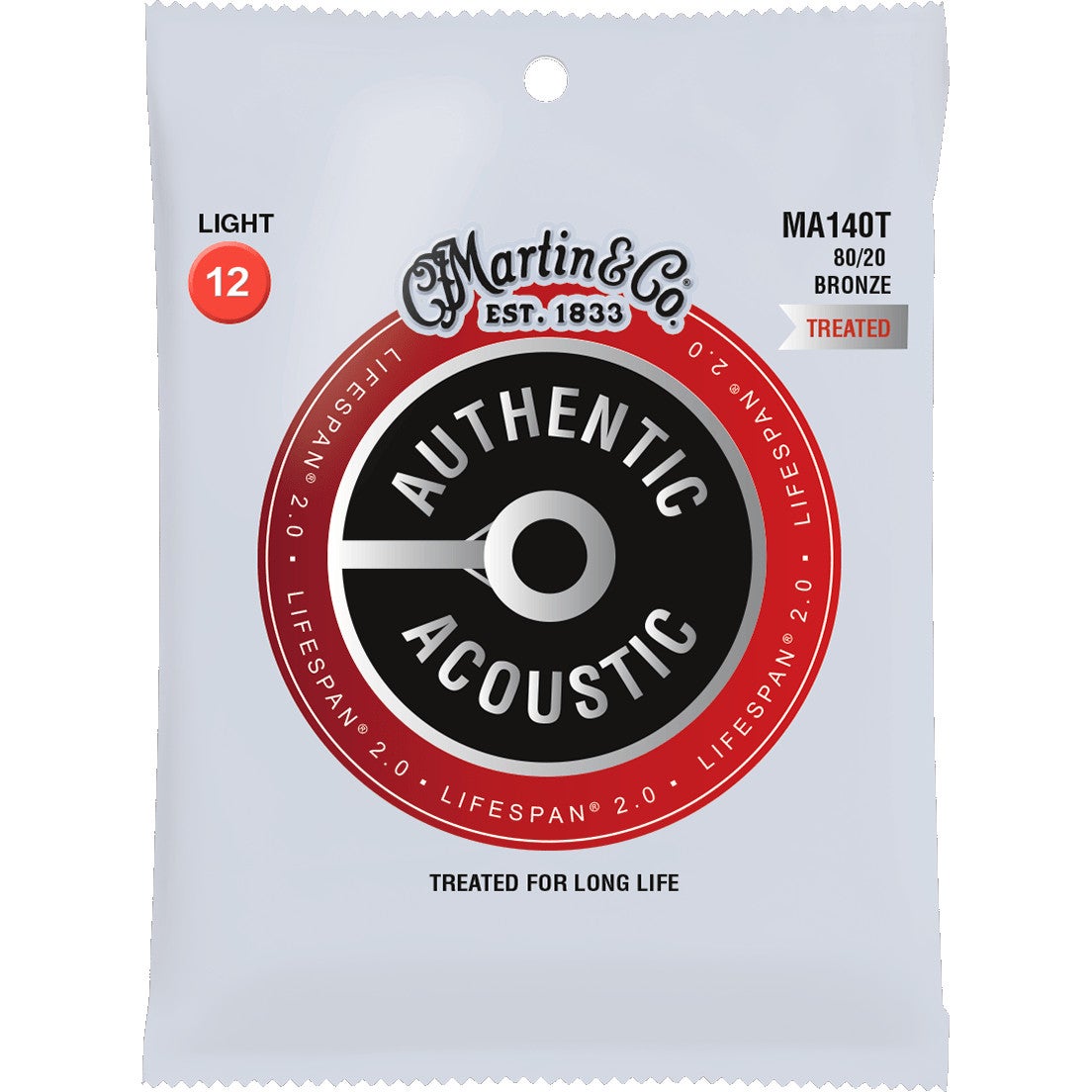 Martin Strings MA140T Authentic Lifespan 2.0 80/20 Bronze