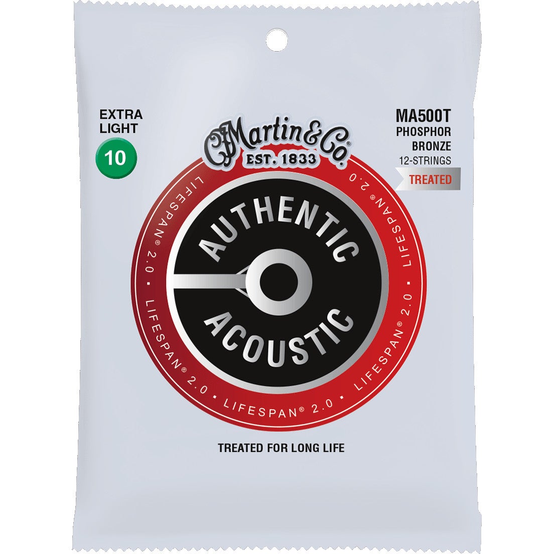 Martin Strings MA500T Lifespan 2.0 Phosphor Bronze 12-String