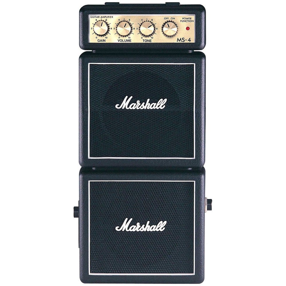 Marshall MS-4 miniatuur batterij gitaarversterker full stack