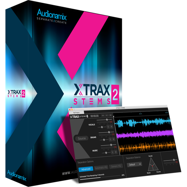 Audionamix XTRAX Stems 2 audioseparatie voor PC en Mac