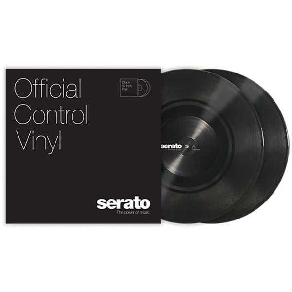 Serato SCV-PS-BLK-10 Standard Colors 10'' tijdcode vinyl zwart (set van 2)