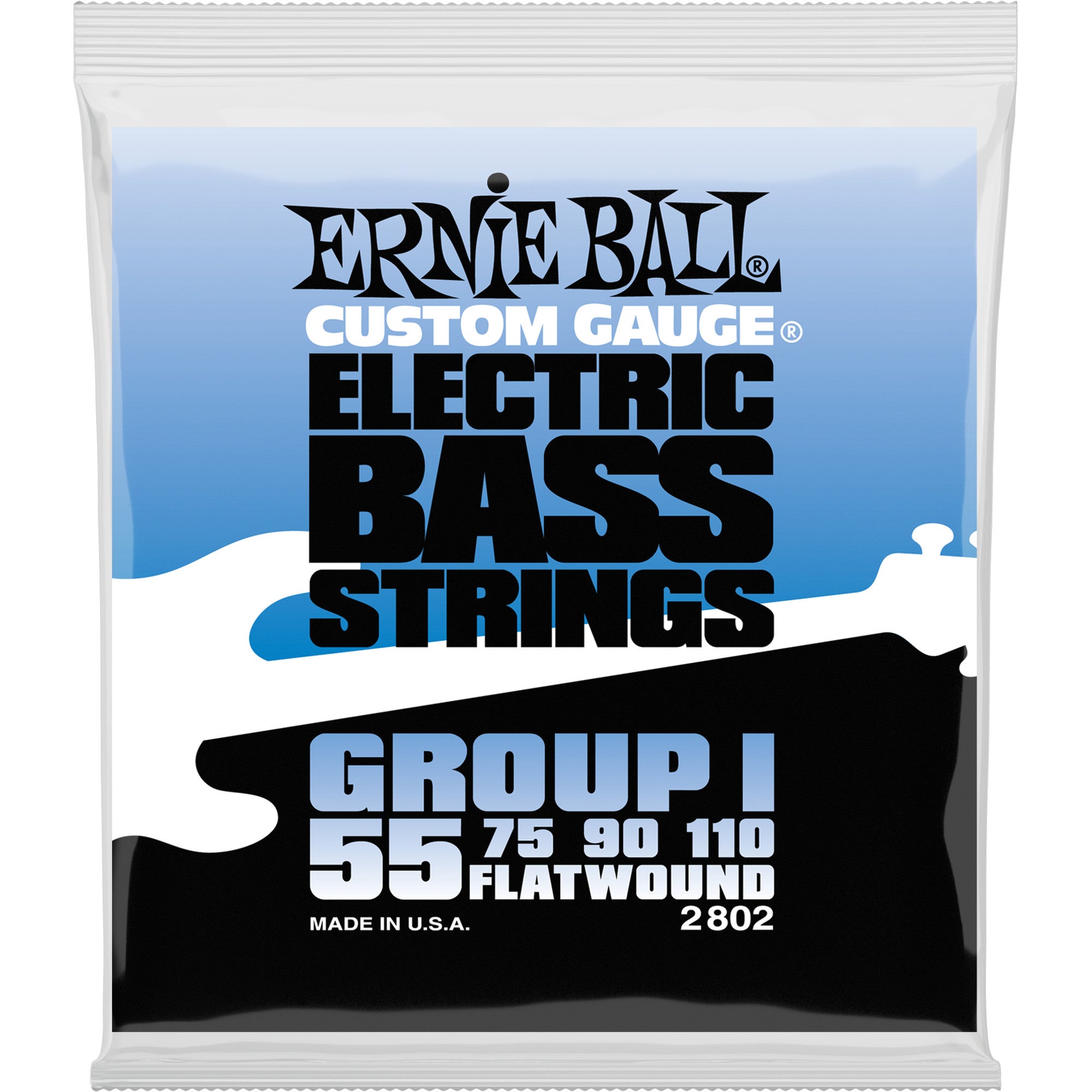 Ernie Ball 2802 Flatwound Bass String Group I 55 - 110 strängar