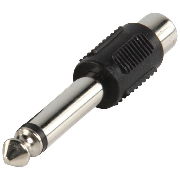 HQ AC-021 adapter plug 6,35 mm mono-stekker - tulpcontra-stekker