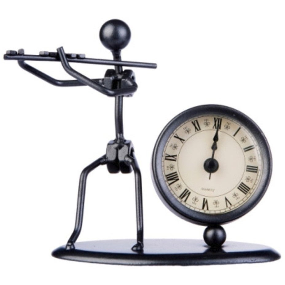 GEWA 980.700 Sculptuur met klok - Dwarsfluit