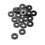 Pearl NLW-12B-12 nylon ringetjes zwart (set van 12)