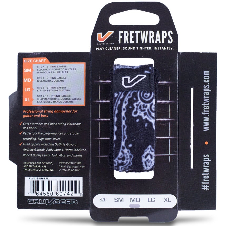 GruvGear Fretwraps 1-pack LG Bandana svart