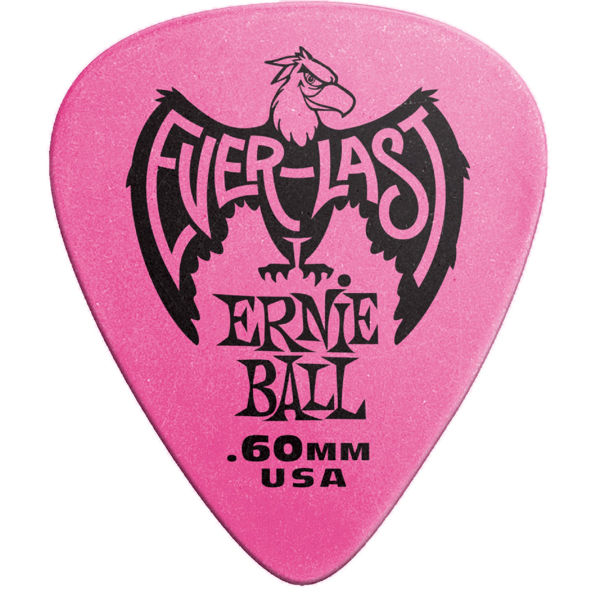 Ernie Ball 9179 Pink Everlast 0,60 mm plektrumset (12 delar)