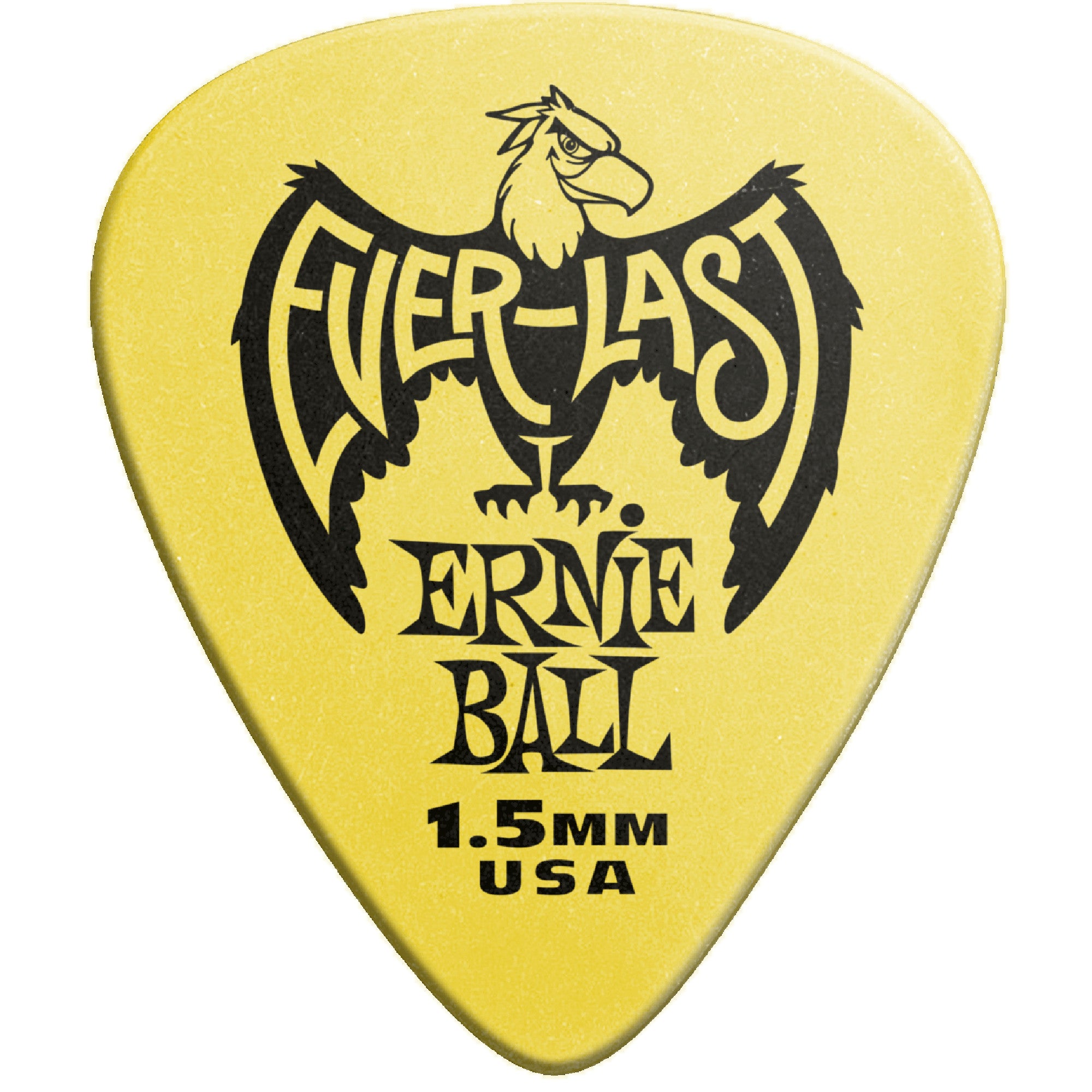 Ernie Ball 9195 Yellow Everlast 1,5 mm plektrumset (12 delar)