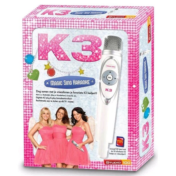 Magic Sing digitale karaokemicrofoon met 30 K3 hits