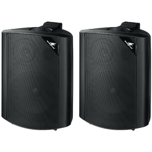 Monacor EUL-60 passieve tweeweg 100 Volt luidsprekerset zwart